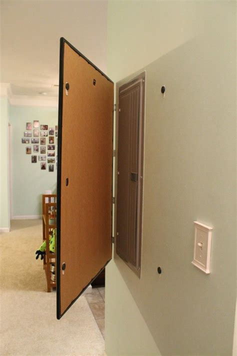 how to hide an electrical panel box|conceal an electrical box pic.